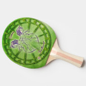ジェミニ〔占星術の〕十二宮図星占いデザイン 卓球ラケット (横)
