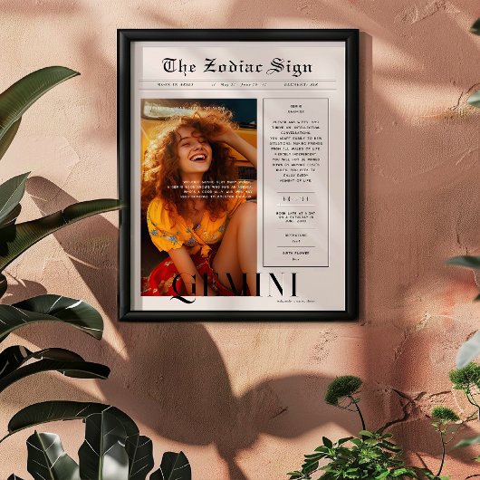 ジェミニ | 〔占星術の〕十二宮図星占い写真新聞 ポスター