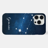 ジェミニ〔占星術の〕十二宮図星座 iPhoneケース (裏面横)