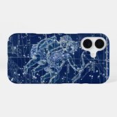ジェミニ〔占星術の〕十二宮図標識ヴィンテージイラストレーション iPhone 16ケース (裏面横)