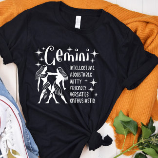ジェミニ〔占星術の〕十二宮図標識占星術性形質 Tシャツ