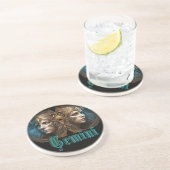 ジェミニ〔占星術の〕十二宮図標識 コースター (側面)