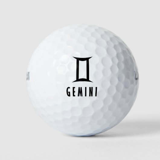 ジェミニ〔占星術の〕十二宮図標識 ゴルフボール (正面)