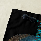 ジェミニ〔占星術の〕十二宮図標識 ビーチタオル (インサイチュ)