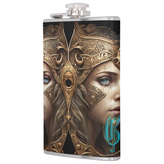 ジェミニ〔占星術の〕十二宮図標識 フラスク (左)