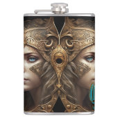 ジェミニ〔占星術の〕十二宮図標識 フラスク (正面)