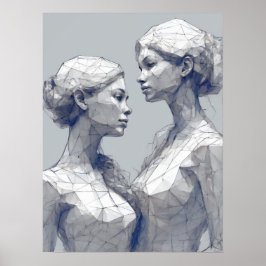 ジェミニ〔占星術の〕十二宮図標識 ポスター