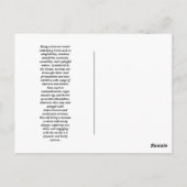 ジェミニ〔占星術の〕十二宮図標識 ポストカード (裏面)