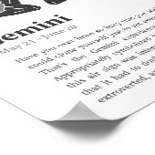 ジェミニ〔占星術の〕十二宮図看板ポスター ポスター (角)