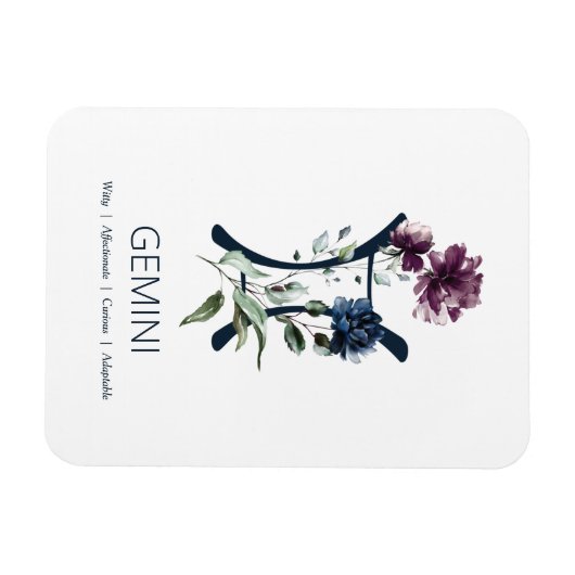 ジェミニ〔占星術の〕十二宮図記号 マグネット (横)