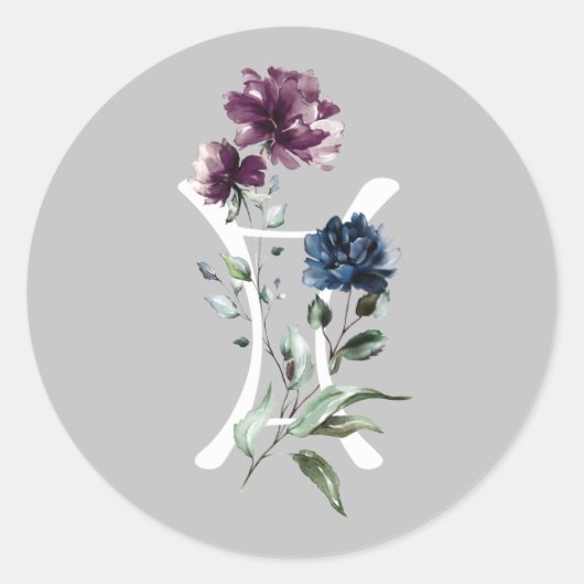 ジェミニ〔占星術の〕十二宮図記号 ラウンドシール (正面)