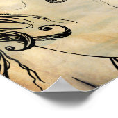 ジェミニ〔占星術の〕十二宮図 ポスター (角)