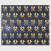 ジェミニ〔占星術の〕十二宮図 ラッピングペーパー (フラット)