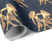 ジェミニ〔占星術の〕十二宮図 ラッピングペーパー (ロールコーナー)