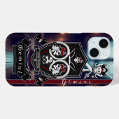 ジェミニ、〔占星術の〕十二宮図、誕生、デザイン、クラシック、海賊 Case-Mate iPhoneケース (裏面 (横))