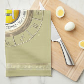 ジェミニ-双生児の占星術のな印 キッチンタオル (四つ折り)