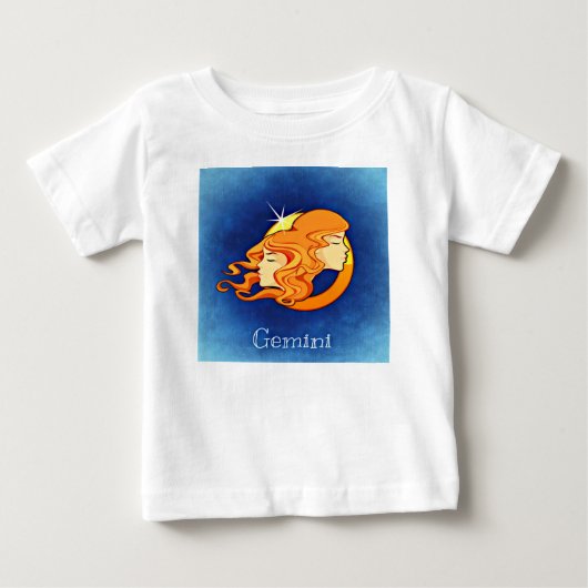 ジェミニ、双生児 ベビーTシャツ (正面)