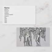 ジェミニ(双生児) 「Poetiからのイラストレーション 名刺 (正面/裏面)