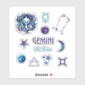ジェミニ 星座ステッカー コレクション シール (シート)