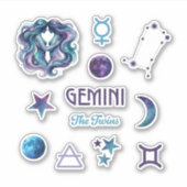 ジェミニ 星座ステッカー コレクション シール (正面)