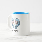ジェミニ 星座 占星術 誕生日 コーヒーマグ ツートーンマグカップ (正面左)