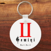 ジェミニ、舞21～6月20日 キーホルダー (正面)