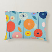 ジェミニ Retro Atomic Garden Circle Pillow アクセントクッション (裏面)