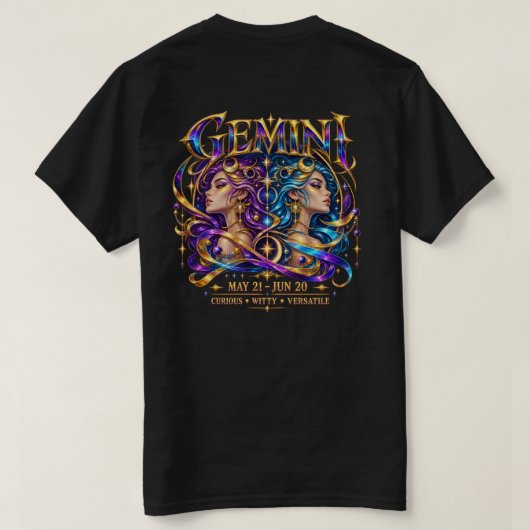 ジェミニ Tシャツ (デザイン裏面)