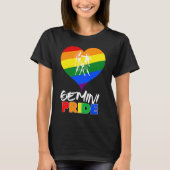 ジェミニLGBTゲイプライド 素晴らし Tシャツ (正面)