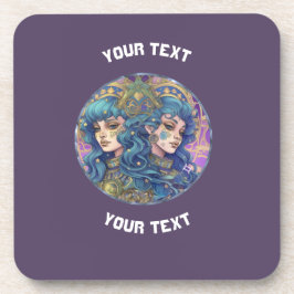 ジェミパーソナライズされたニ〔占星術の〕十二宮図標識 コースター