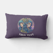 ジェミパーソナライズされたニ〔占星術の〕十二宮図標識 ランバークッション (裏面)