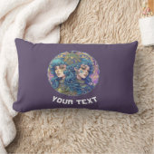 ジェミパーソナライズされたニ〔占星術の〕十二宮図標識 ランバークッション (ブランケット)