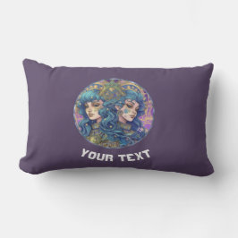 ジェミパーソナライズされたニ〔占星術の〕十二宮図標識 ランバークッション