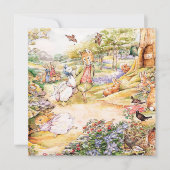 ジェミマ・プッデルダックがフォックスさんと散歩する 招待状 (正面)