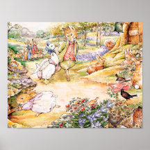 ジェミマ・プドルダックがフォックスさんと散歩する