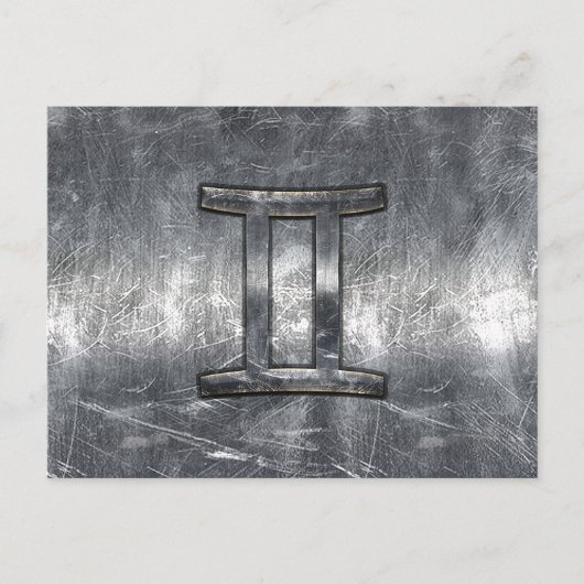 ジェミモダンニ〔占星術の〕十二宮図サイングランジスタイル ポストカード (正面)