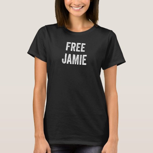 ジェミーを解放せよ ジェミーの釈放を支援しよう  L Tシャツ (正面)
