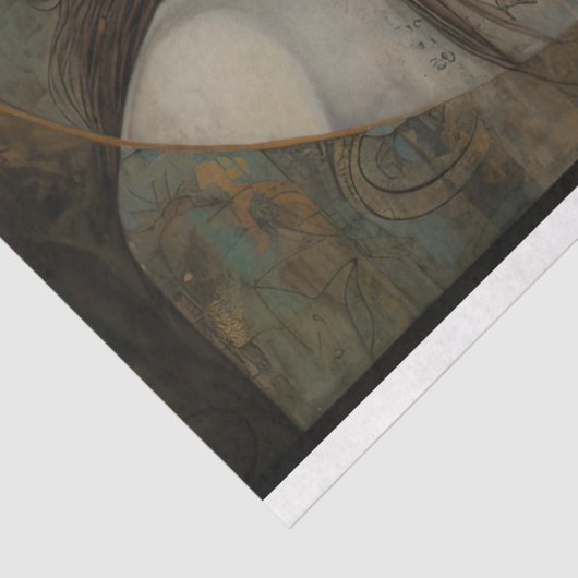 ジェミ初期のニ天空の人魚の芸術のデコページ 薄葉紙 (詳細)