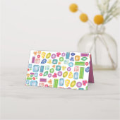 ジェムきらきら光るストンパーティーシーティングエスコート座席表 プレイスカード (裏面)