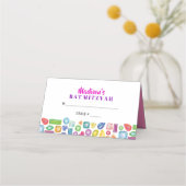 ジェムきらきら光るストンパーティーシーティングエスコート座席表 プレイスカード (正面)