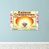 ジェムエドモールクランベリーブランドラベル キャンバスプリント (インサイチュ (ウッドフロア))