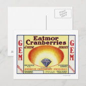 ジェムエドモールクランベリーブランドラベル ポストカード (正面/裏面)