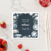 ジェムエレガントデニきらきら光るムとダイヤモンドを甘くする16 スタンダードカクテルナプキン (インサイチュ)