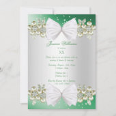 ジェムエレガント&ボーグリーン誕生日 招待状 (正面)