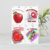 ジェムカット&共有キッズバレンタインデーカード シーズンカード (スタンド正面)