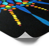 ジェムカラフルストーンモザイク絵画ズポスター ポスター (角)