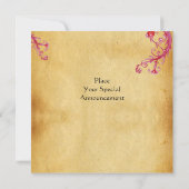 ジェムクロス1st聖餐式/《キリスト教》洗礼式や命名式紫 招待状 (裏面)