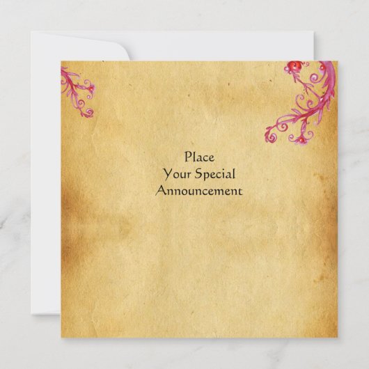 ジェムクロス1st聖餐式/《キリスト教》洗礼式や命名式紫 招待状 (裏面)