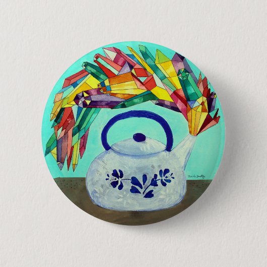 ジェムケトルボタン 缶バッジ (正面)