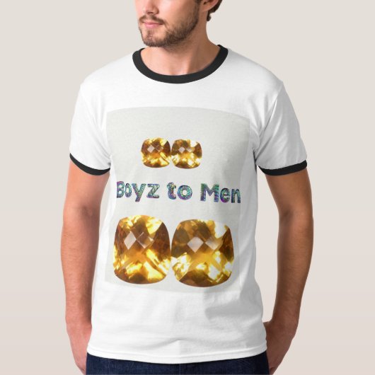 ジェムストーンの輝き: Boyz to Men ウォールアート Tシャツ (正面)